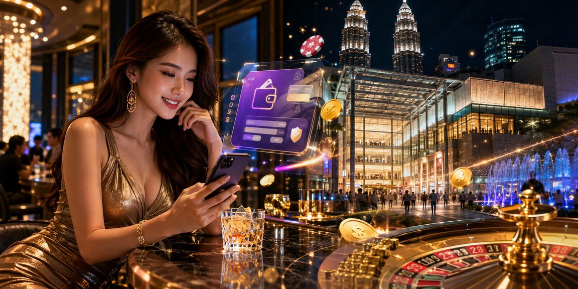 Pemain Malaysia mengakses kasino mudah alih 8100 di Kuala Lumpur